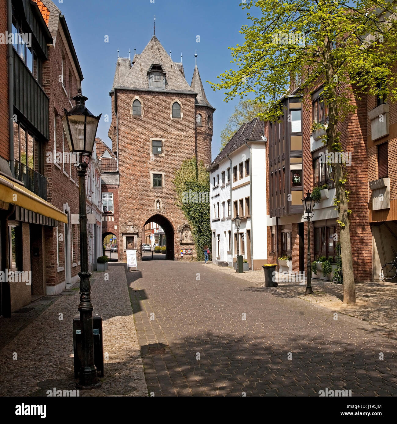 Kuhtor, seule porte de la ville encore conservé, Kempen, Bas-rhin, Rhénanie du Nord-Westphalie, Allemagne Banque D'Images