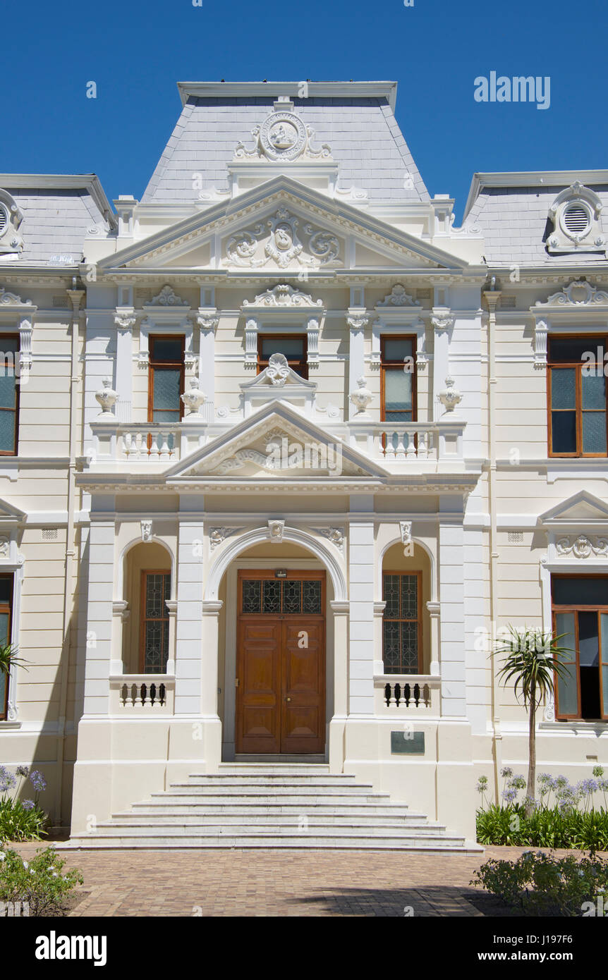 Faculté de Théologie de l'entrée de l'Université de Stellenbosch bâtiment Western Cape Afrique du Sud Banque D'Images