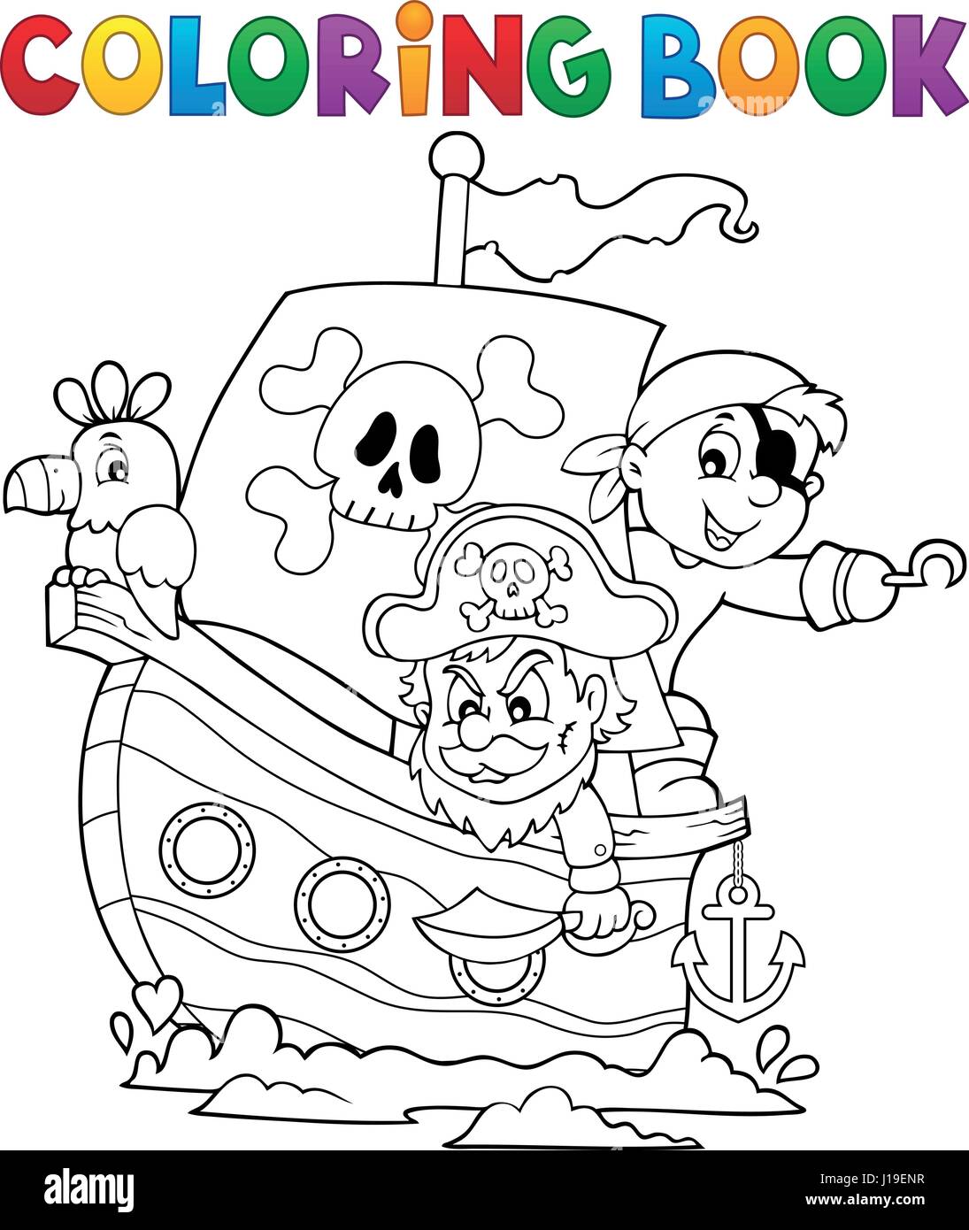 Coloriage Bateau Pirate