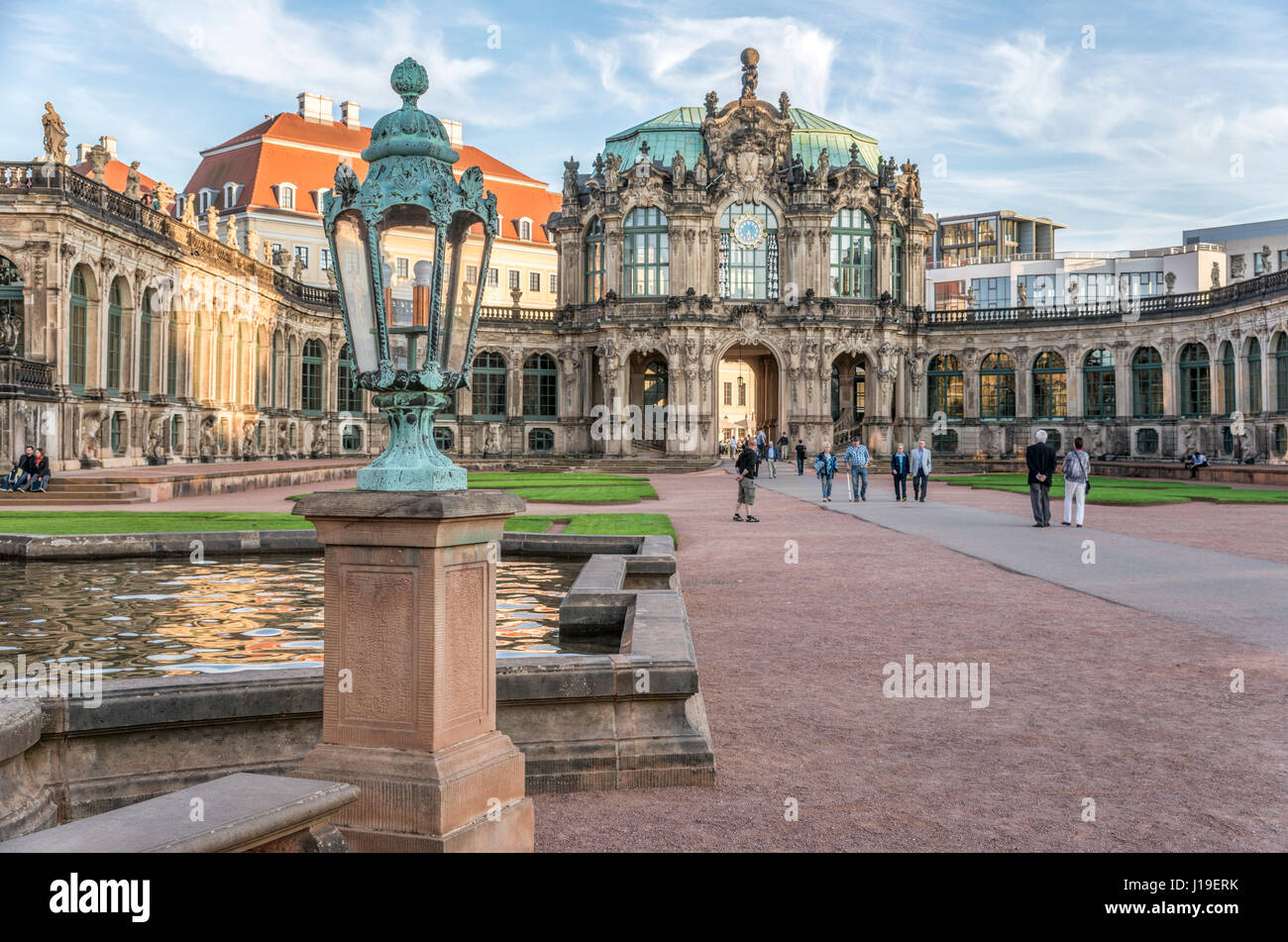 Zwinger de Dresde dans la vieille ville historique de Dresde, Allemagne Banque D'Images