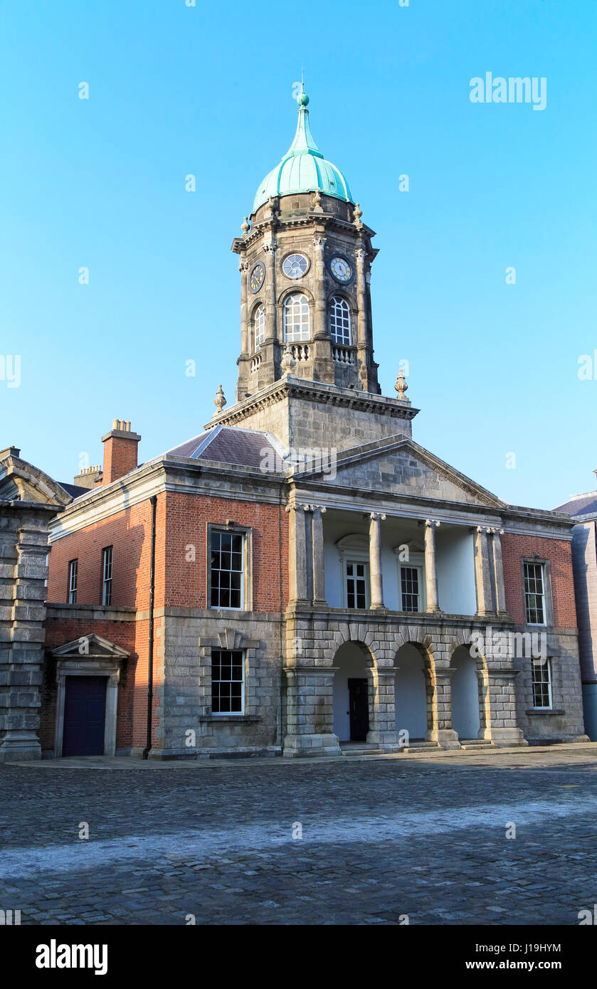 Tour de Bedford, le château de Dublin, ville de Dublin, Irlande, République d'Irlande Banque D'Images