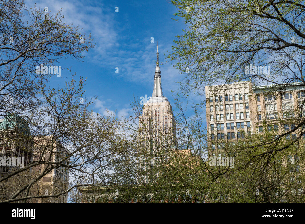 Madison Square Park au printemps, NYC, USA Banque D'Images
