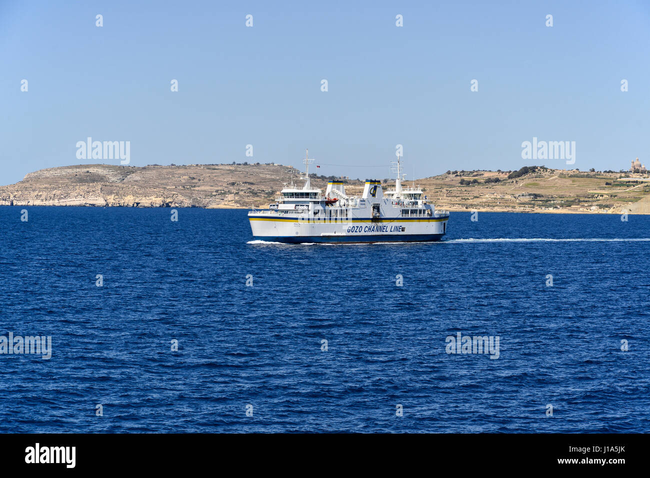 M.V. Malita, La Valette - traversée en ferry entre Malte et Gozo Banque D'Images