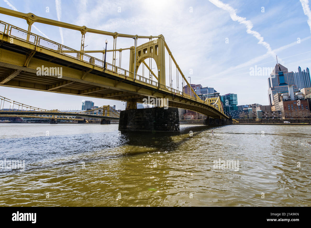 Toits de Paris, de l'atterrissage d'Allegheny de partout dans la rivière Allegheny Banque D'Images