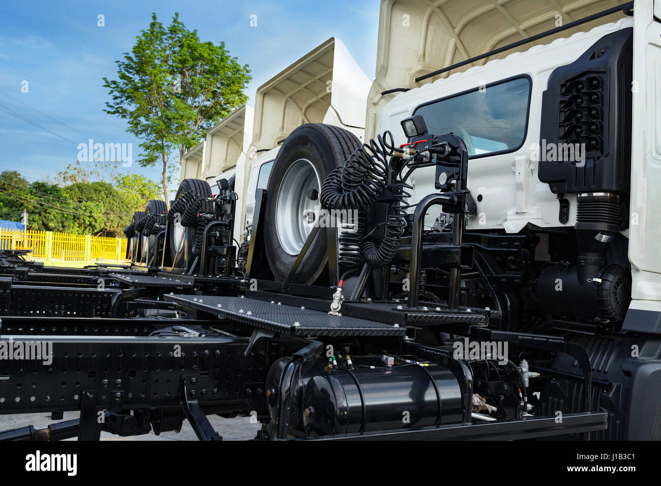 Remorque de transport et le fret Logistique Photo Stock - Alamy