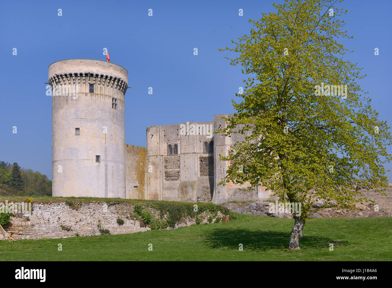 Château de Guillaume le Conquérant de Falaise, une commune française, située dans le département du Calvados et la région Basse-Normandie, France Banque D'Images