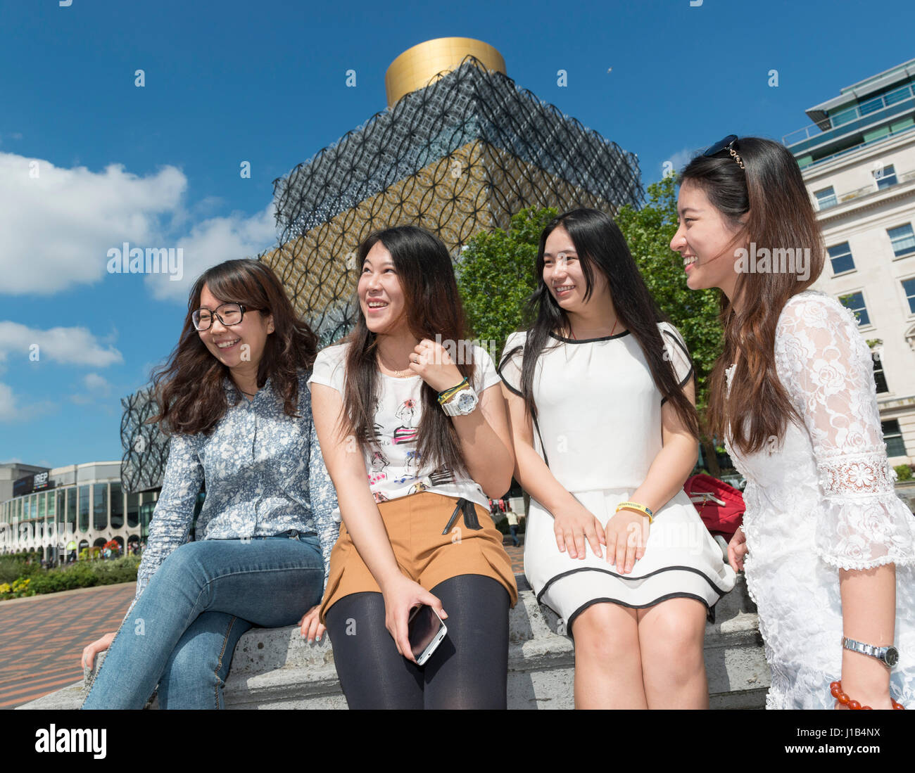 Les étudiants de l'Université chinoise internationale. Banque D'Images