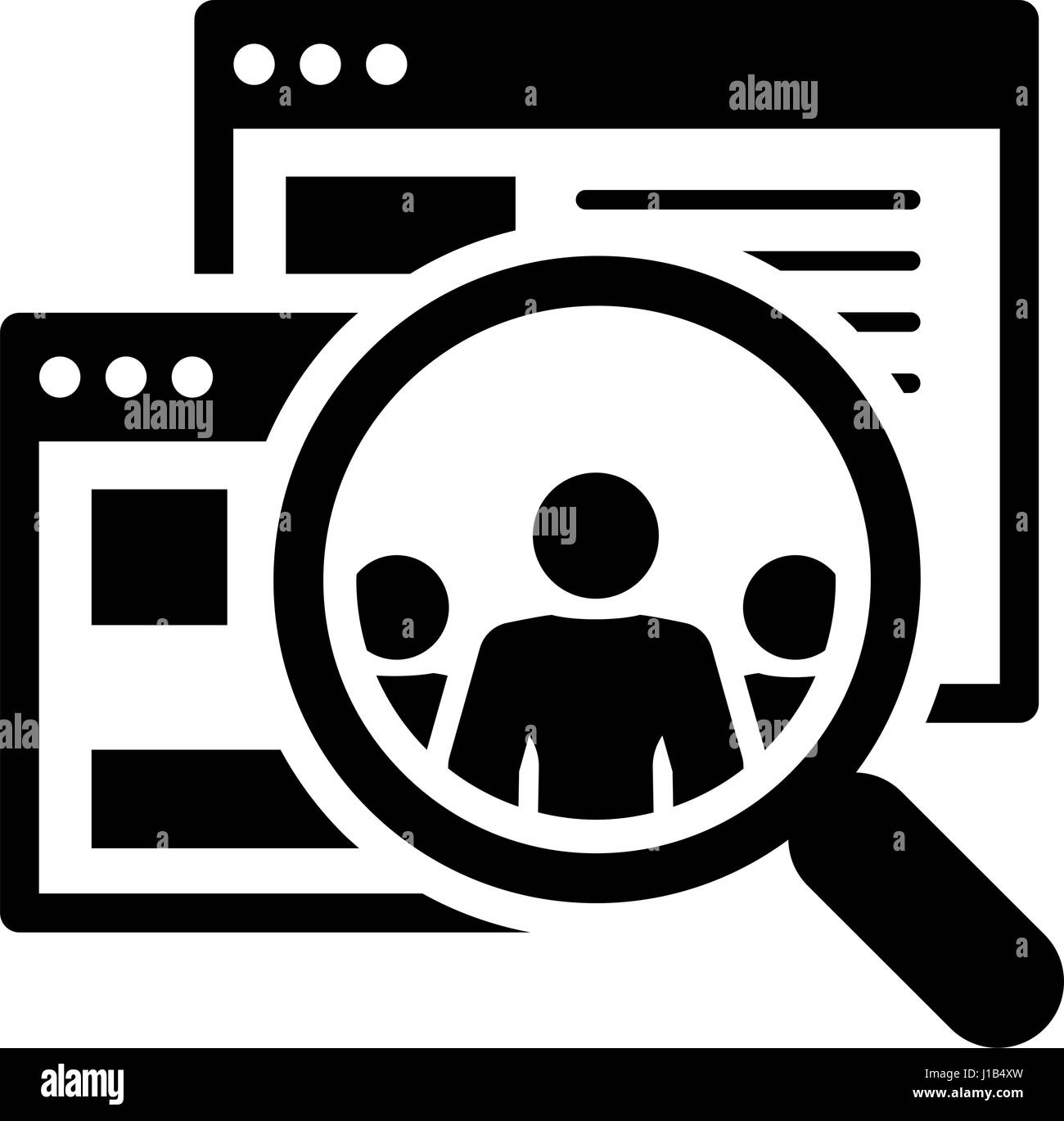 Icône d'auditoires. Modèle plat. Illustration de Vecteur