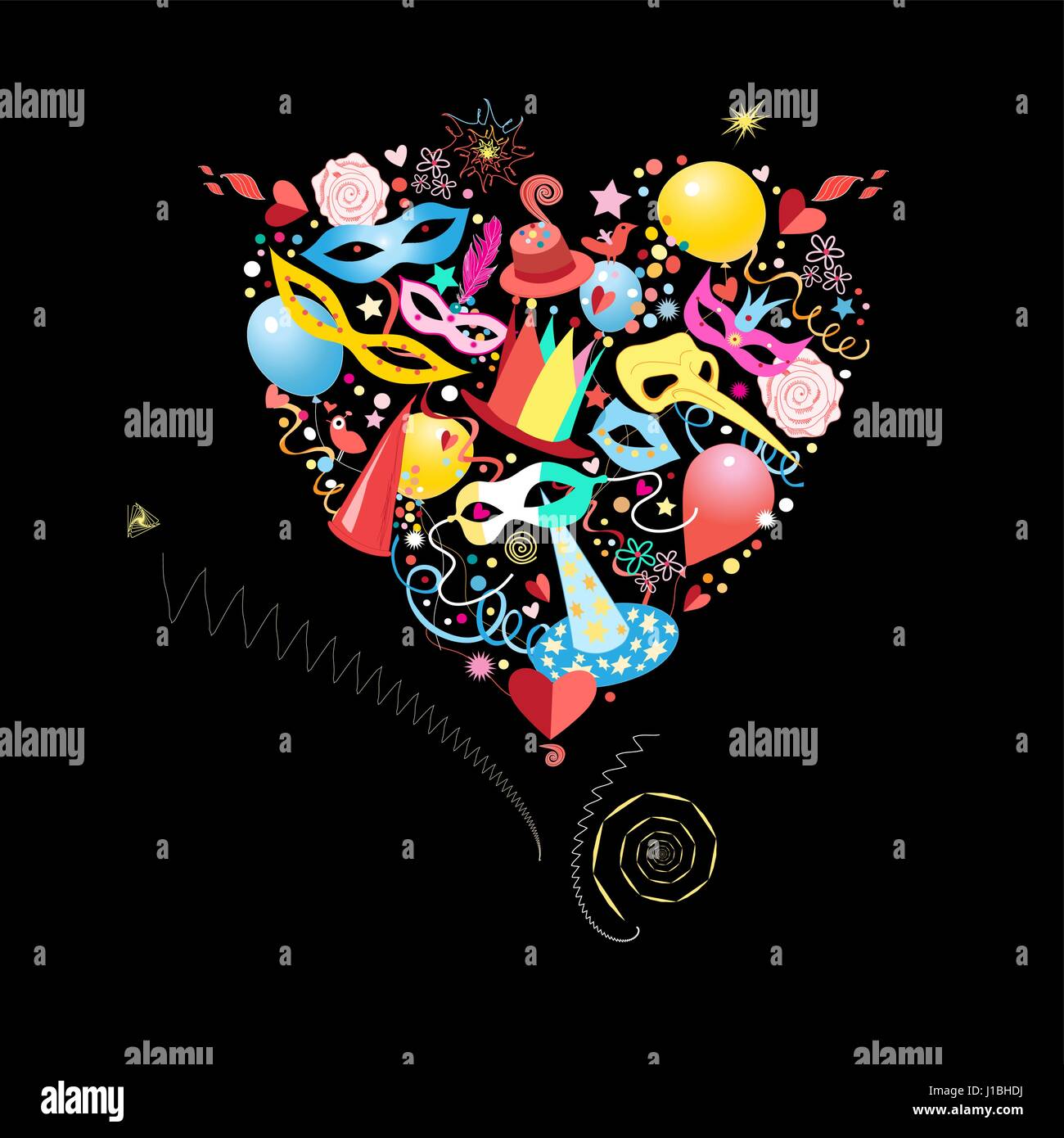 Fond carnaval lumineux Illustration de Vecteur