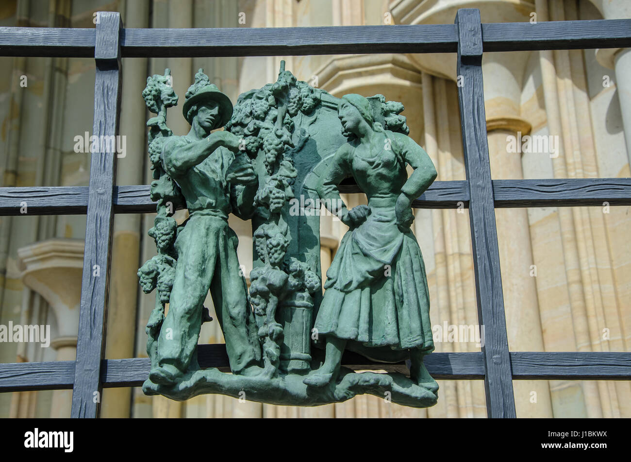 Cathédrale Métropolitaine de Saints Vitus Venceslas et Adalbert bis la plus grande et plus importante église dans le pays. Banque D'Images