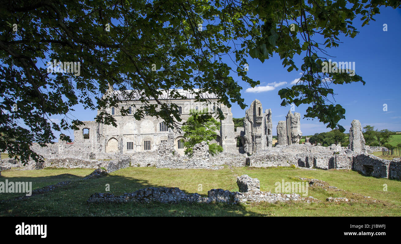 Prieuré Binham, savons aussi que St Mary's Priory, les ruines d'un prieuré bénédictin situé dans le village de Binham, Norfolk. Où : Binham, Norfolk, Royaume-Uni Quand : 19 mars 2017 Credit : Ward/WENN.com Banque D'Images