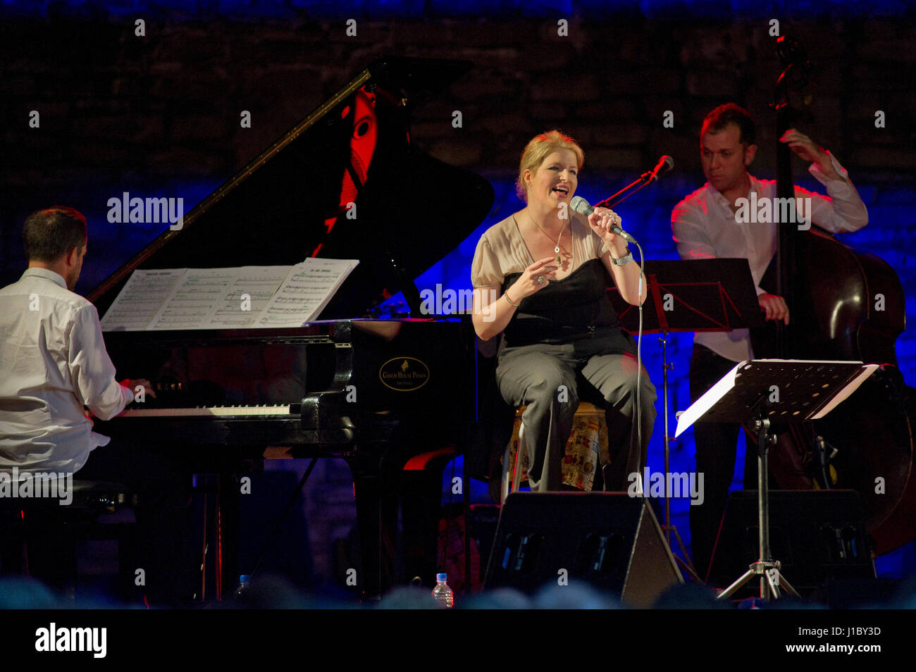 Brecon jazz festival. clare teal. 12/8/11 Banque D'Images