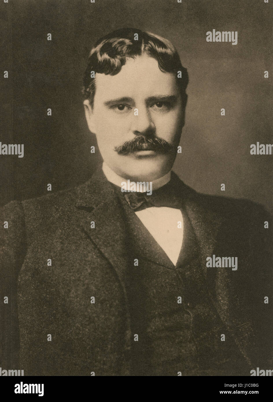 Owen Wister (1860-1938), écrivain américain surtout connu pour l'Ouest Américain Fiction, Portrait, 1900 Banque D'Images