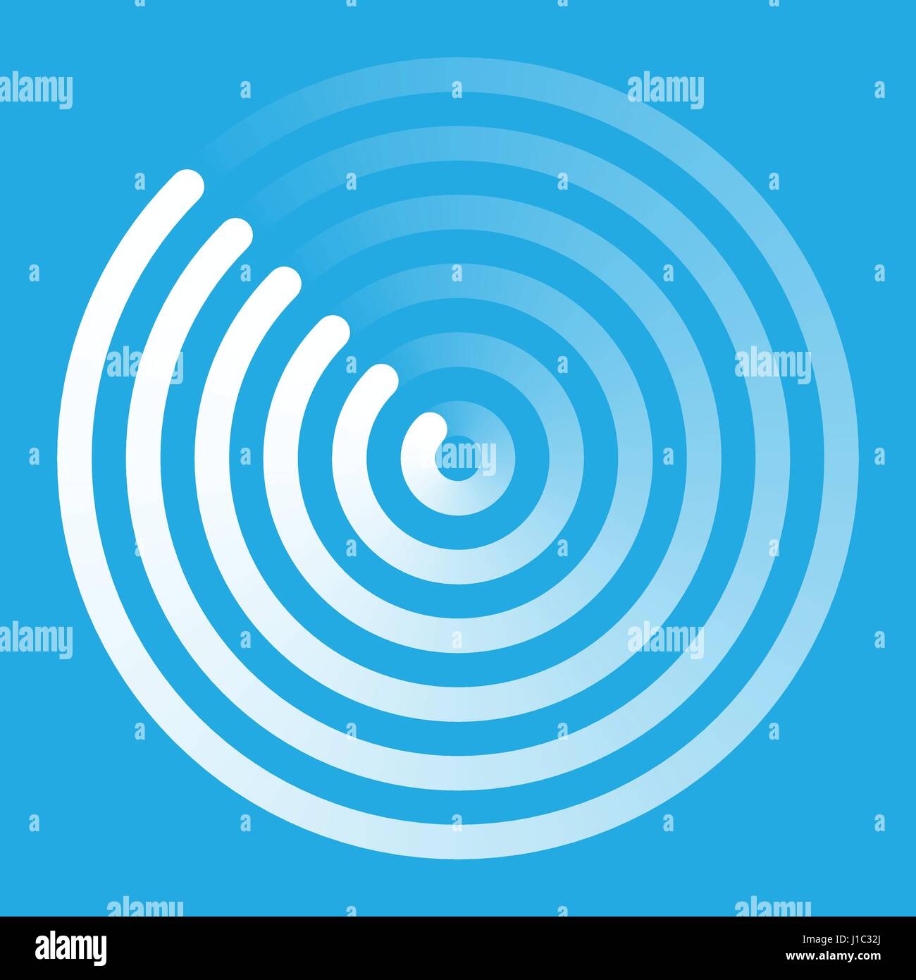 Weather radar logo Banque d'images vectorielles - Alamy