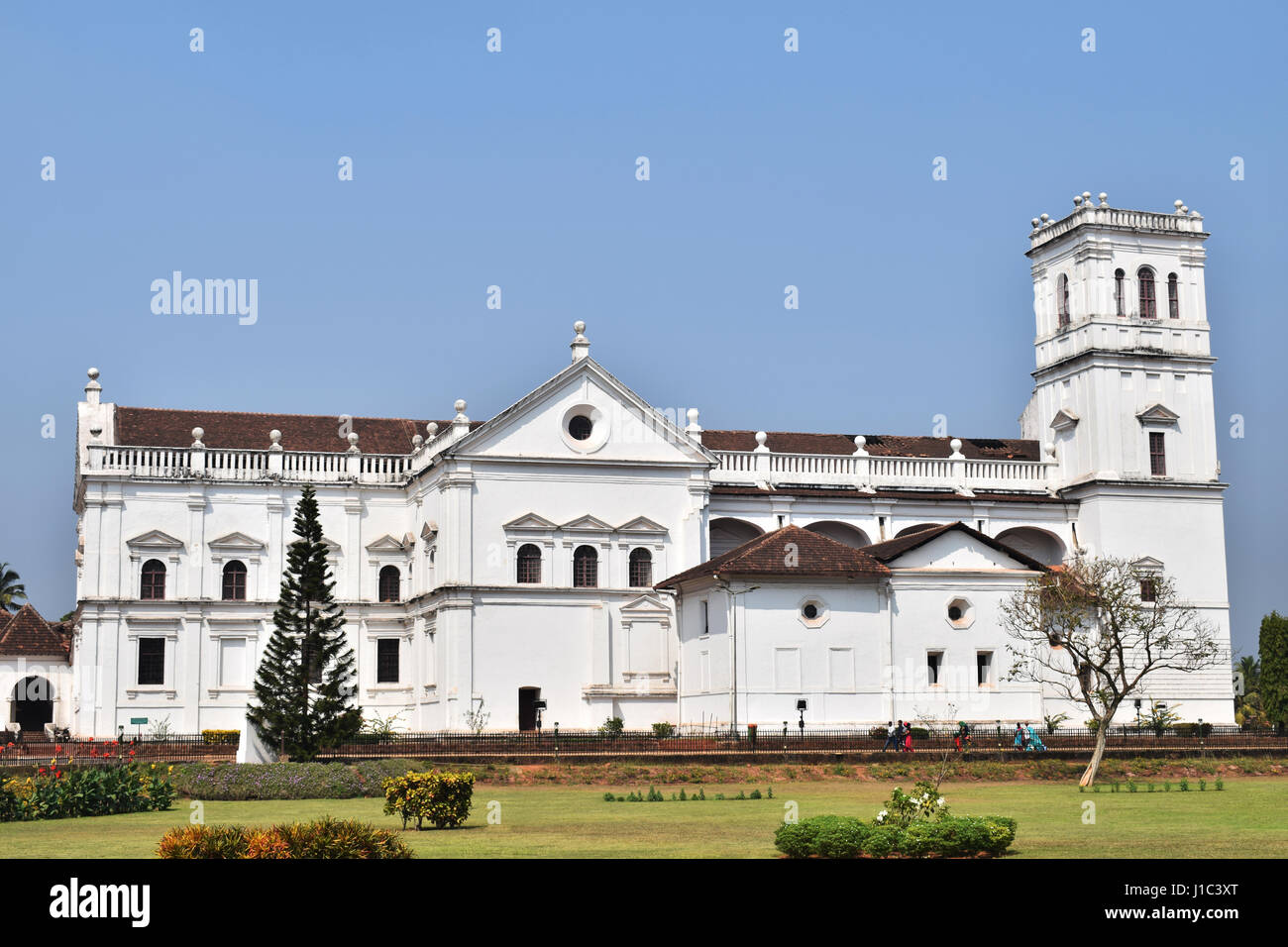 Cathédrale Se, plus grande église en Asie, Old Goa, Inde Banque D'Images