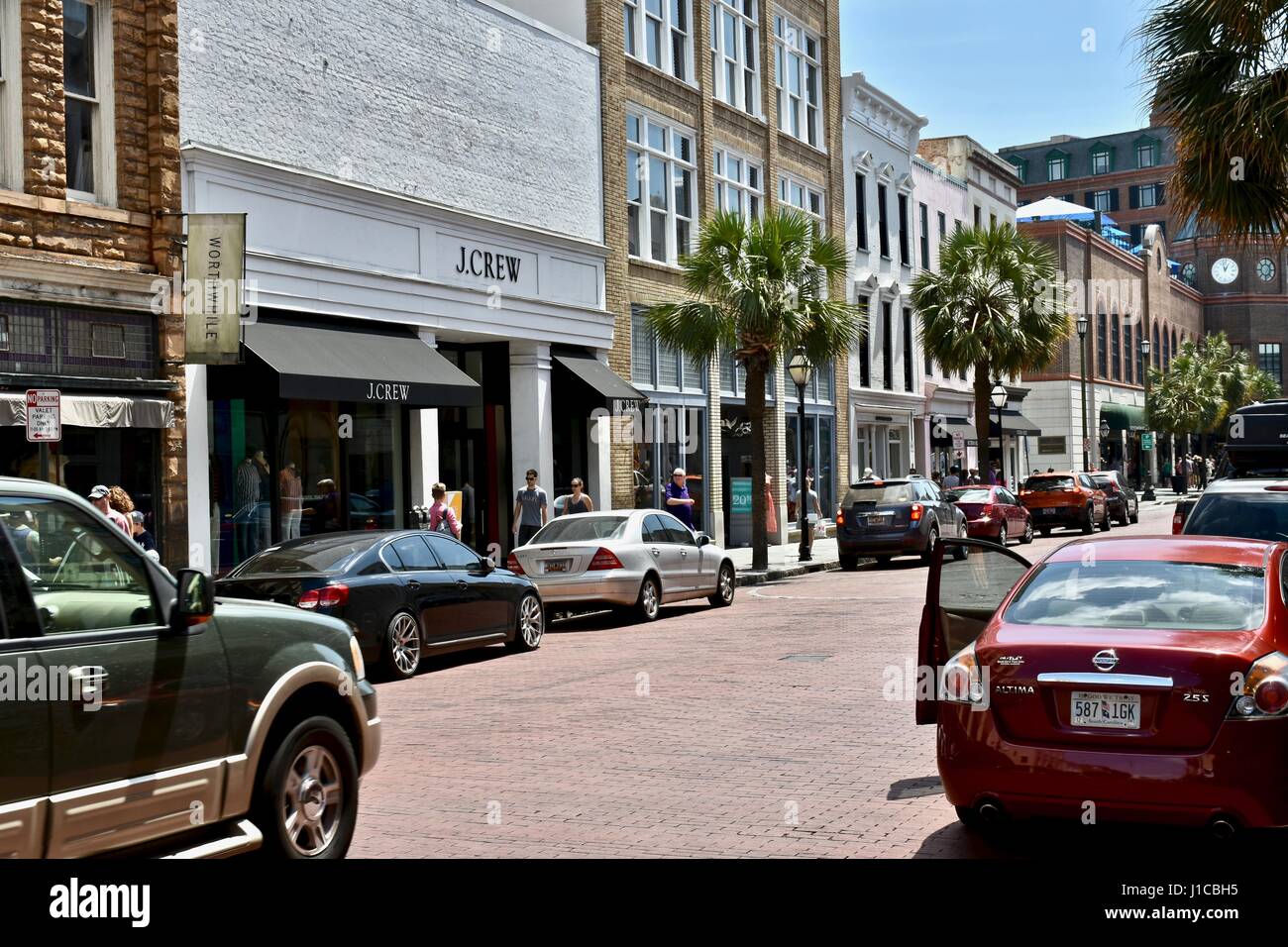 Charleston, Caroline du Sud, rue King Banque D'Images