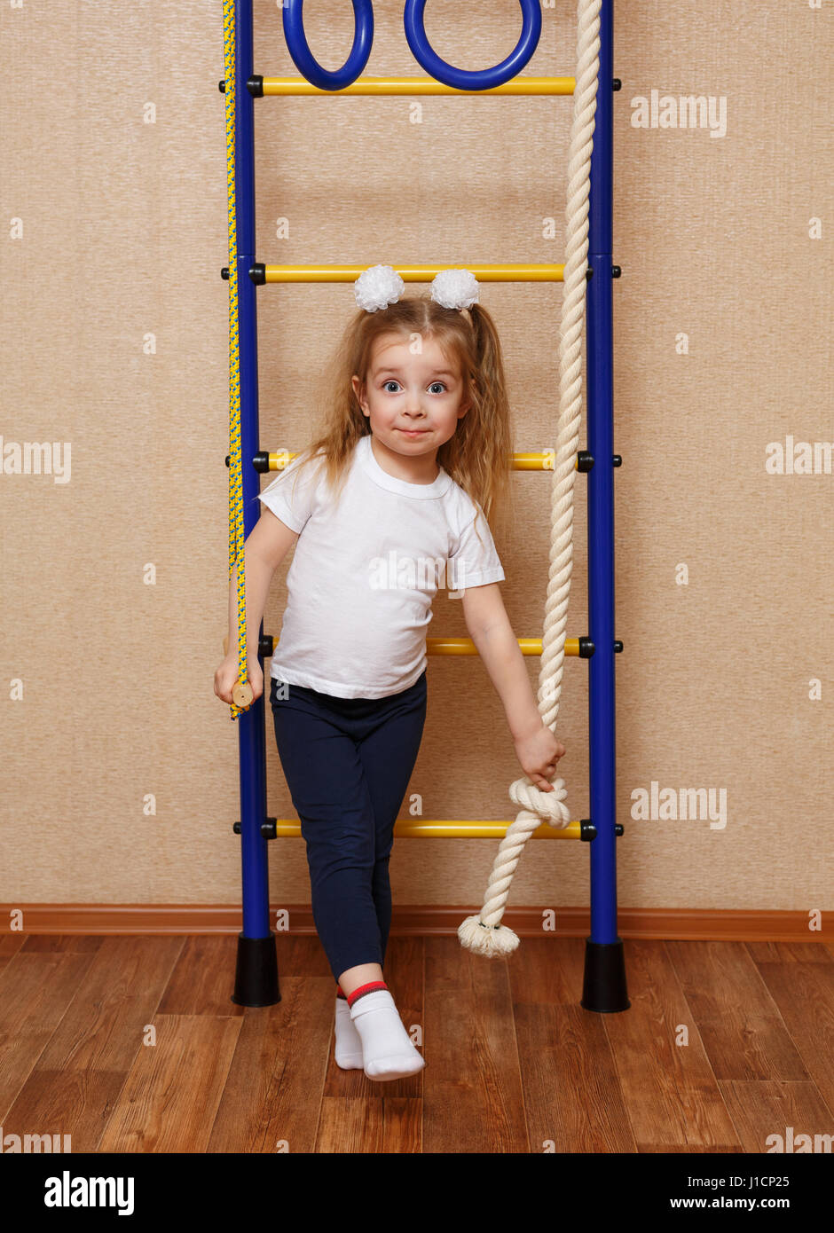 Little Girl Climbing Up Ladder Photos Little Girl Climbing