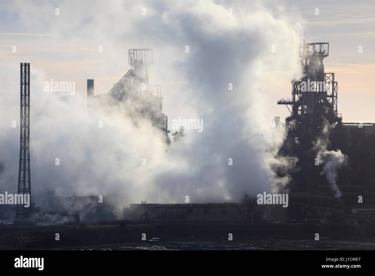 Port Talbot Steel Works, Nouvelle-Galles du Sud Banque D'Images