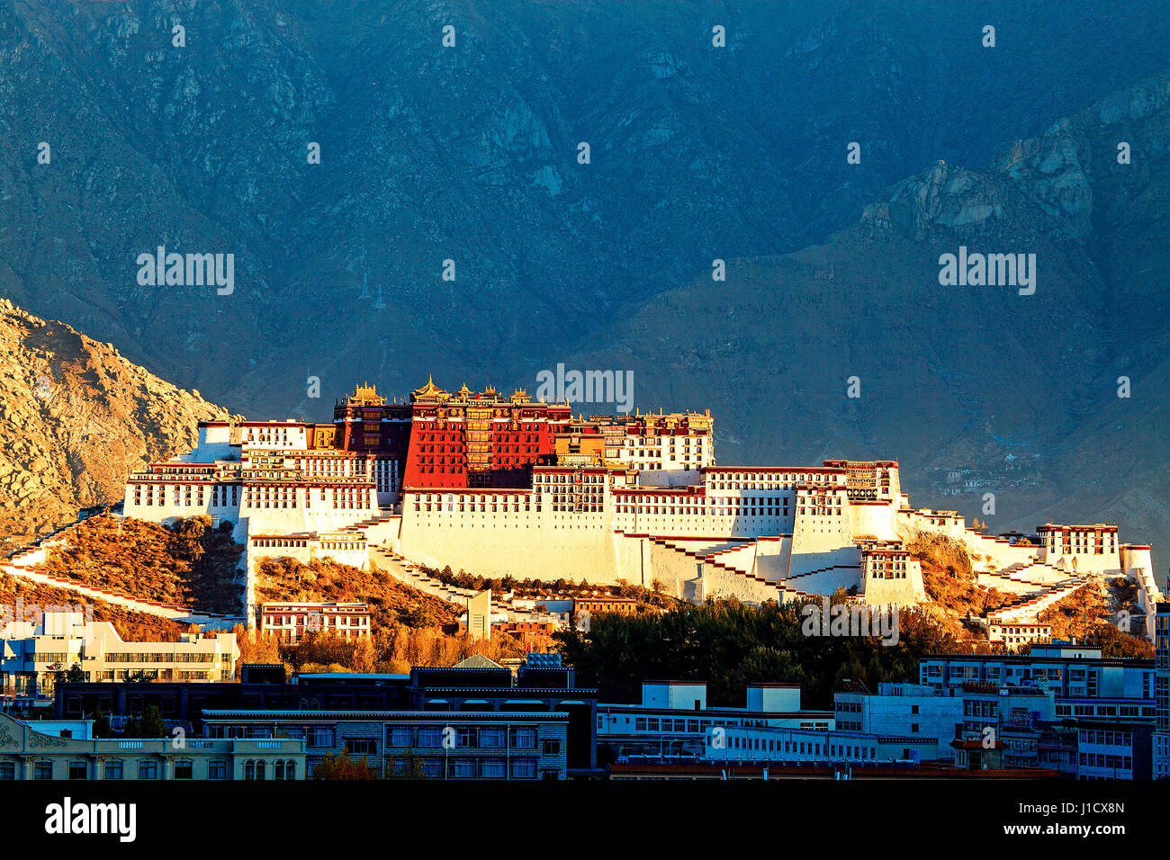 Palais du Potala au Tibet Banque D'Images