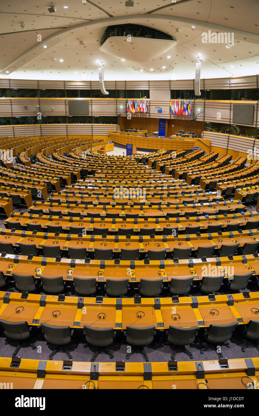 Bruxelles, Belgique - 30 juillet 2014 : L'UNION EUROPÉENNE Parlement européen Prix à Bruxelles. Banque D'Images
