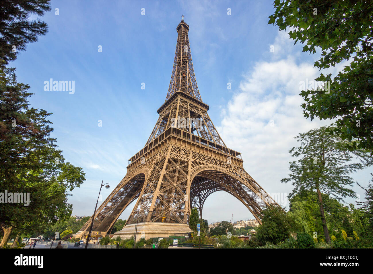 La Tour Eiffel à Paris Banque D'Images