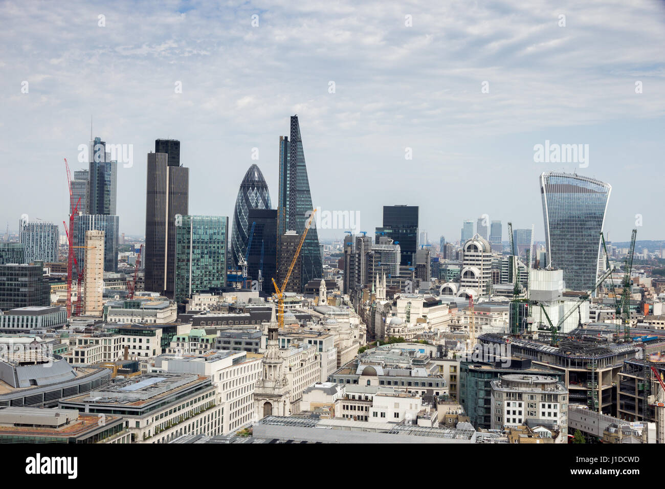 Vue sur l'horizon de Londres, Royaume-Uni Banque D'Images