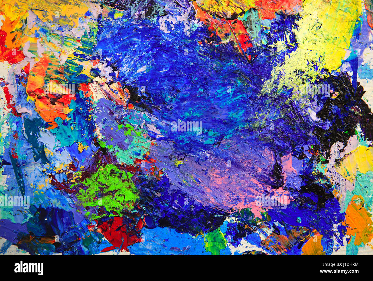 Arrière-plan de la peinture bleu Banque D'Images