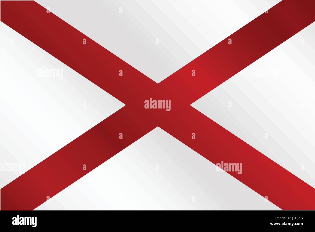 Le drapeau de l'United States stae Alabama Illustration de Vecteur