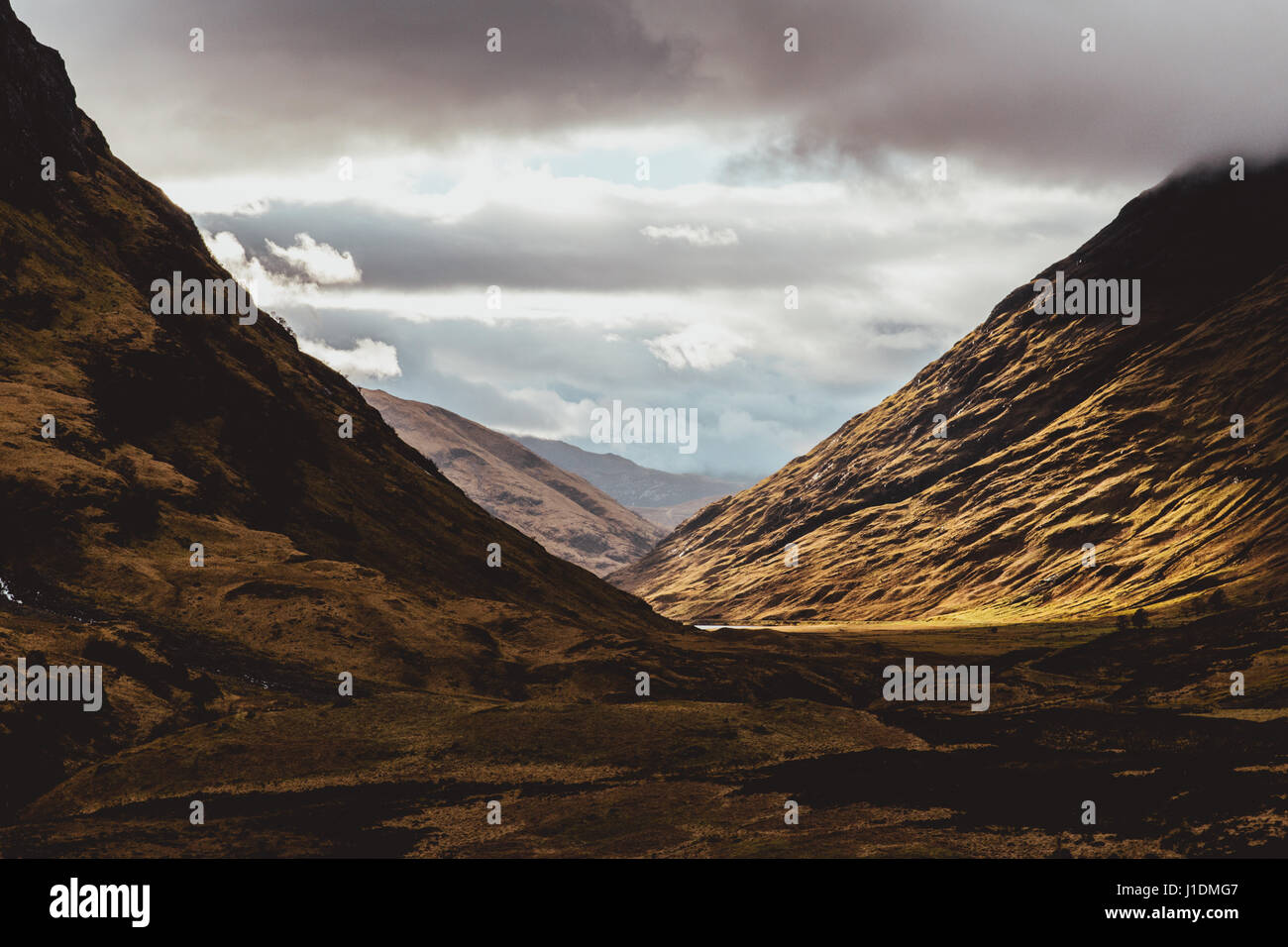 Glencoe Valley l'Ecosse. Highlands écossais. Banque D'Images