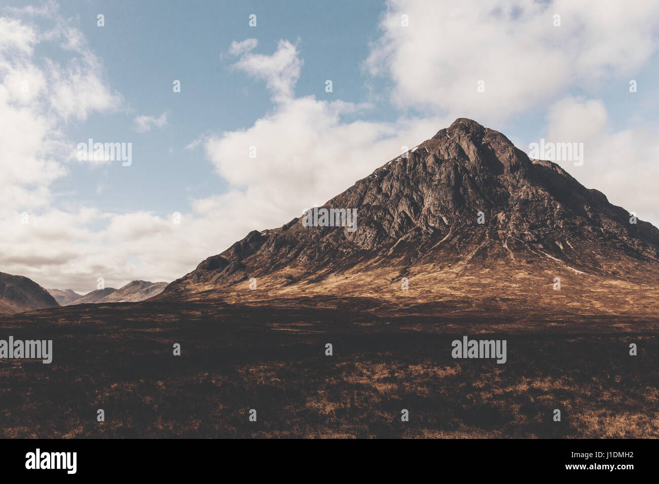 Glen Etive Ecosse Glencoe dans la montagne. Scottish Highlands Banque D'Images