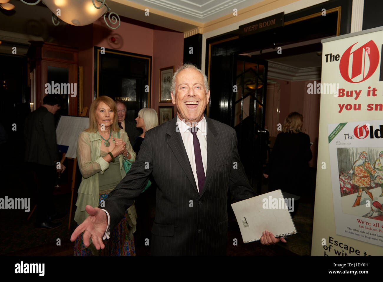 Gyles Brandreth et Michèle Brown aux Oldie of the Year Awards 2017 Banque D'Images