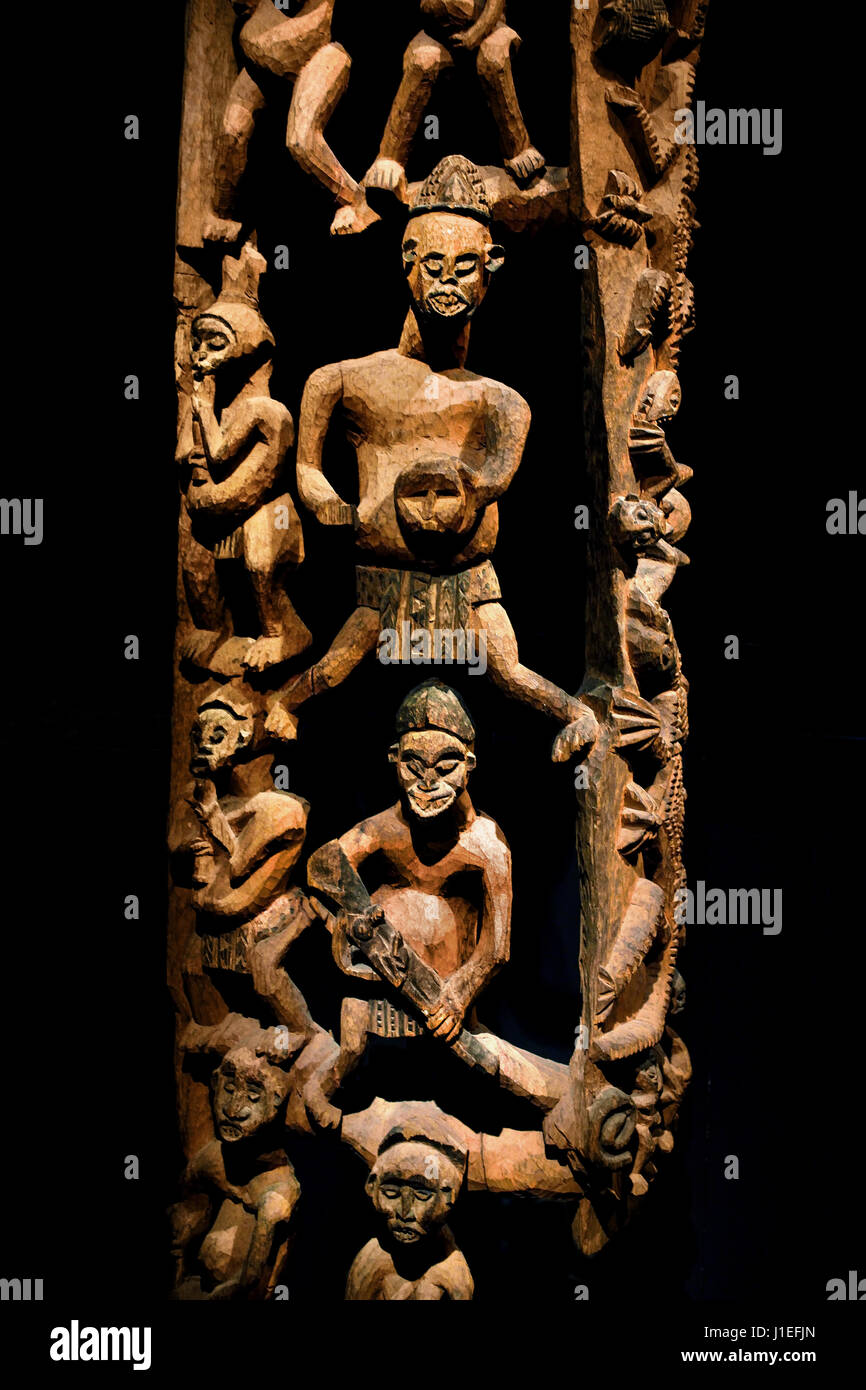 Poster de porte 19e ou au début du xxe siècle au Cameroun (Pays) Bati bei Bali (emplacement) Province du nord-ouest de l'Afrique de l'Afrique Banque D'Images