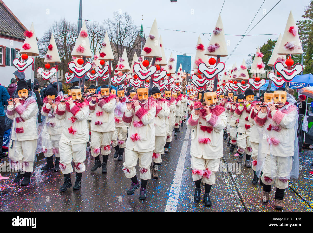 Les participants au carnaval de Bâle à Bâle , Suisse Banque D'Images