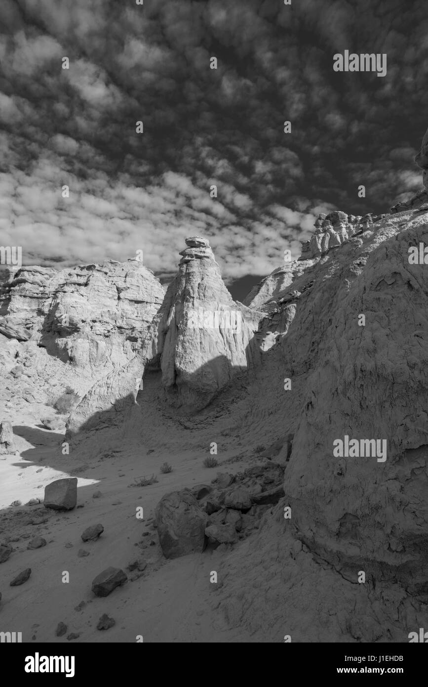 Matin dans la ville d'Adobe, Adobe ville zone d'étude, Sweetwater County, Wyoming. Banque D'Images