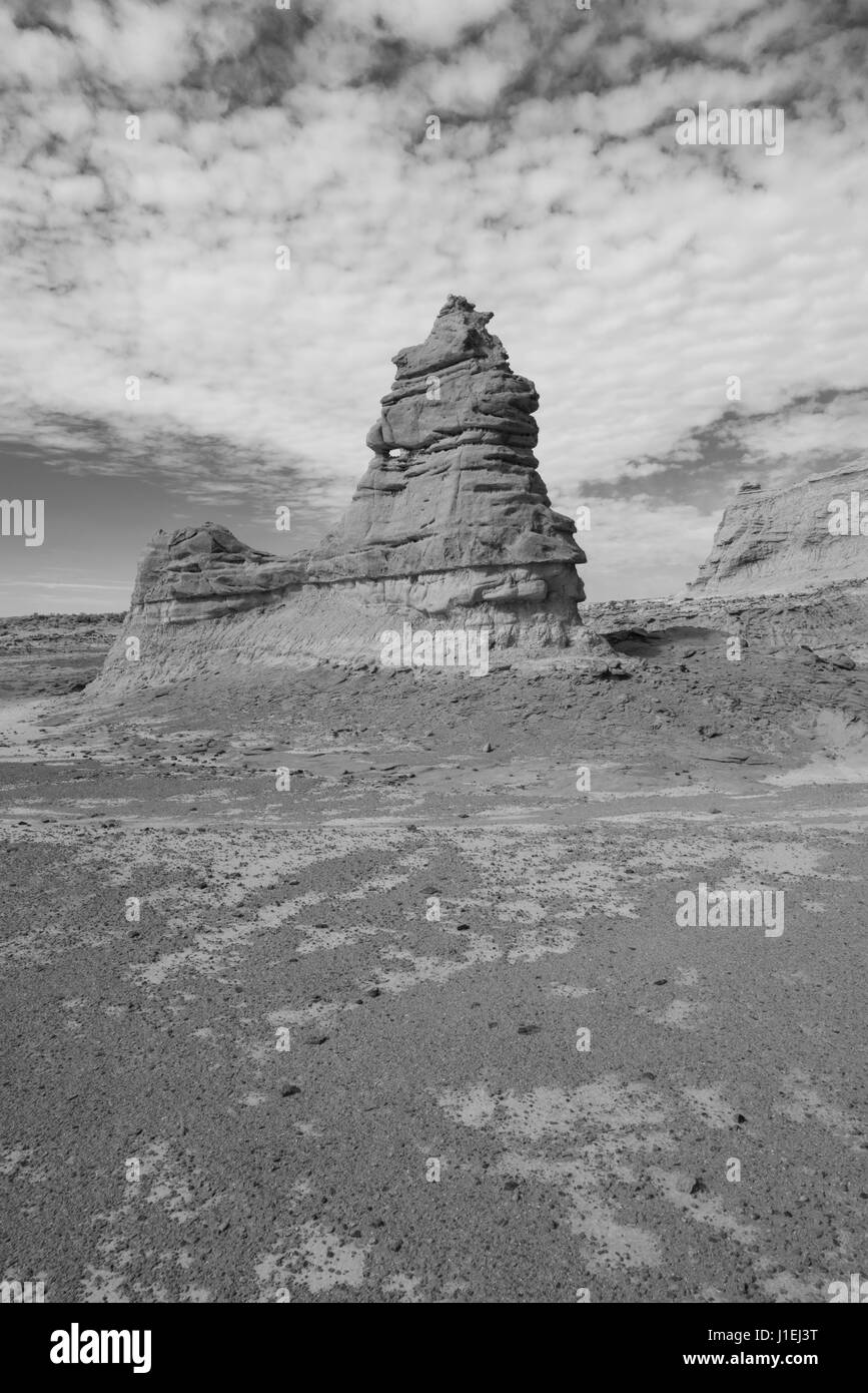 Matin dans la ville d'Adobe, Adobe ville zone d'étude, Sweetwater County, Wyoming. Banque D'Images