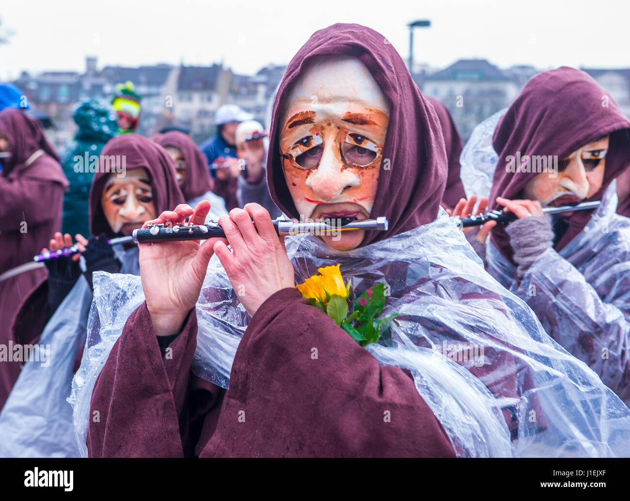Les participants au carnaval de Bâle à Bâle , Suisse Banque D'Images