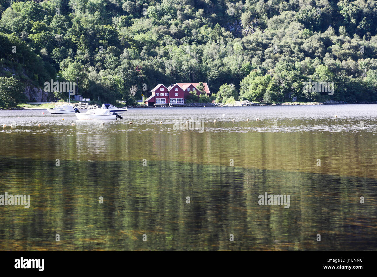 La magnifique côte norvégienne autour de Kristiansand en Scandinavie Banque D'Images