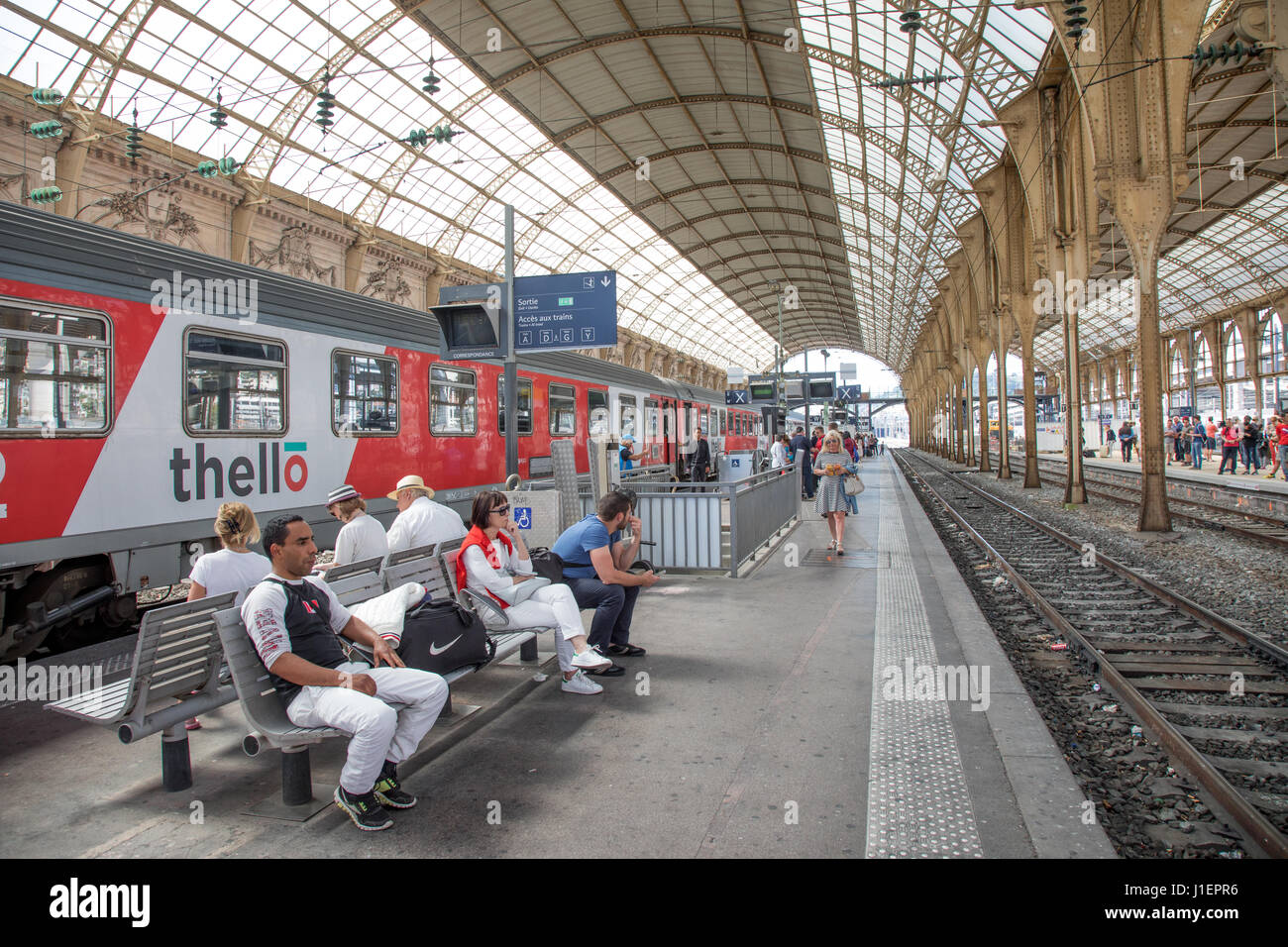 La gare de Nice France Banque D'Images