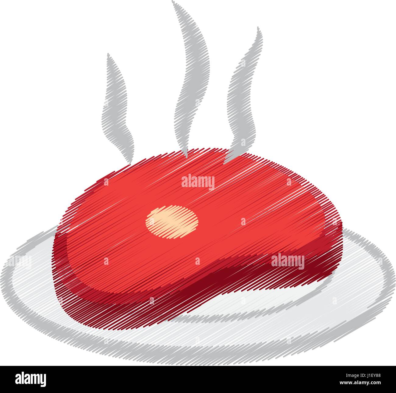 Plat De Viande Et De Dessin De L Alimentation Image Vectorielle Stock Alamy
