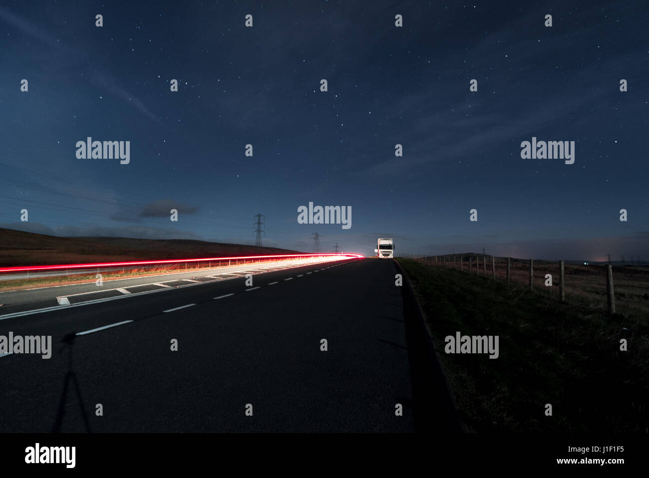 Une belle nuit dans le Nord de l'Angleterre Banque D'Images