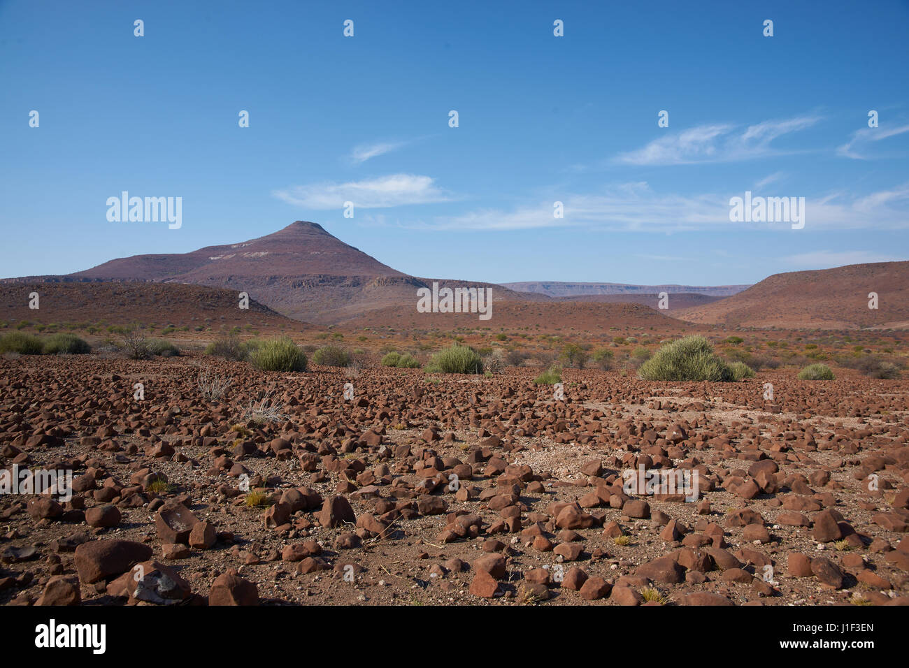 Paysage du nord du Damaraland en Namibie Banque D'Images