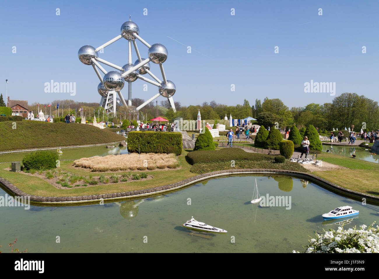 Le parc Mini-Europe à Bruxelles Banque D'Images
