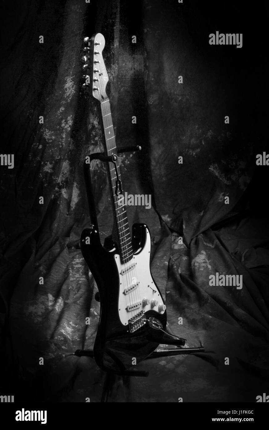 Instrument de musique guitare électrique Banque D'Images