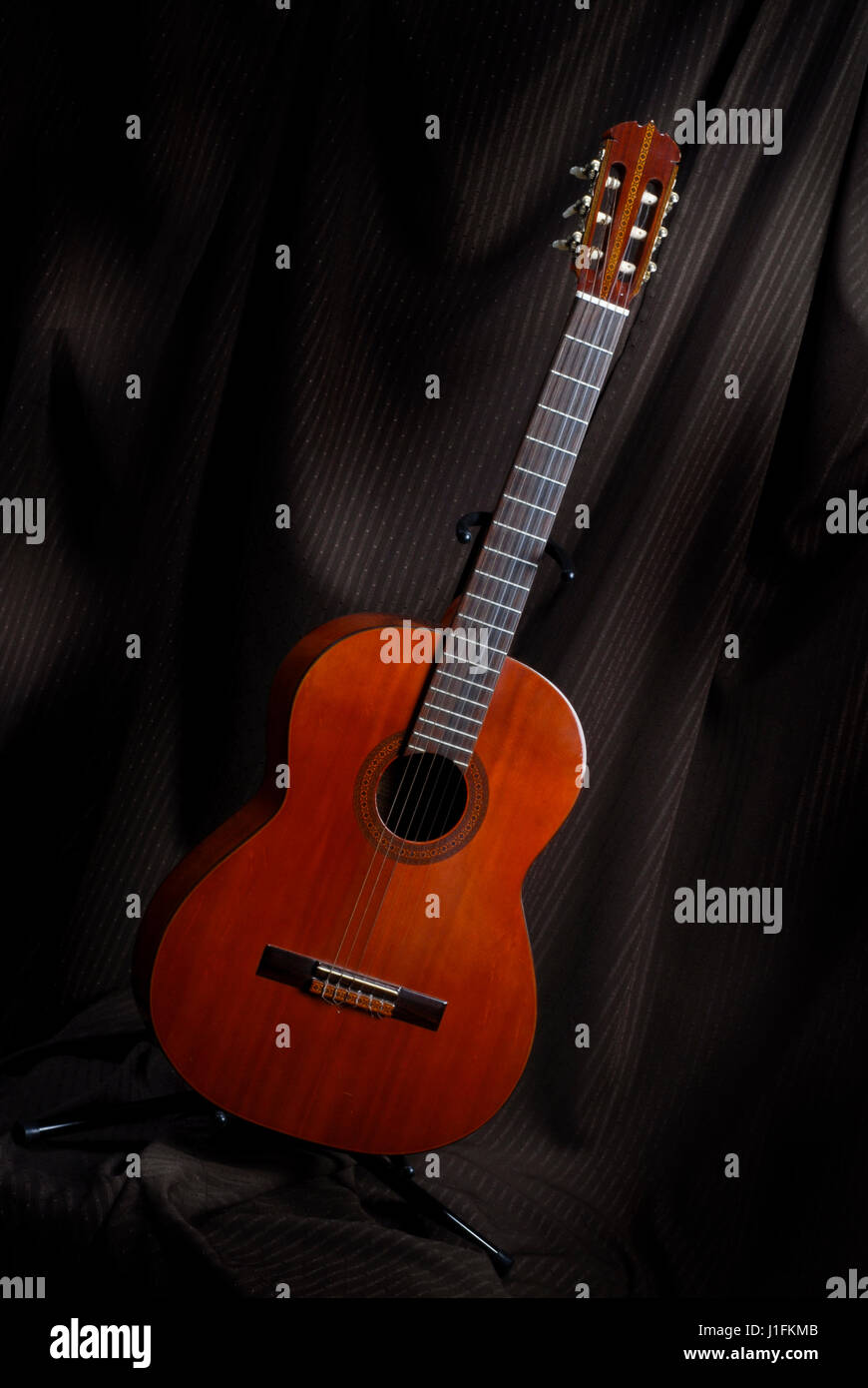 Instrument de musique guitare acoustique Banque D'Images