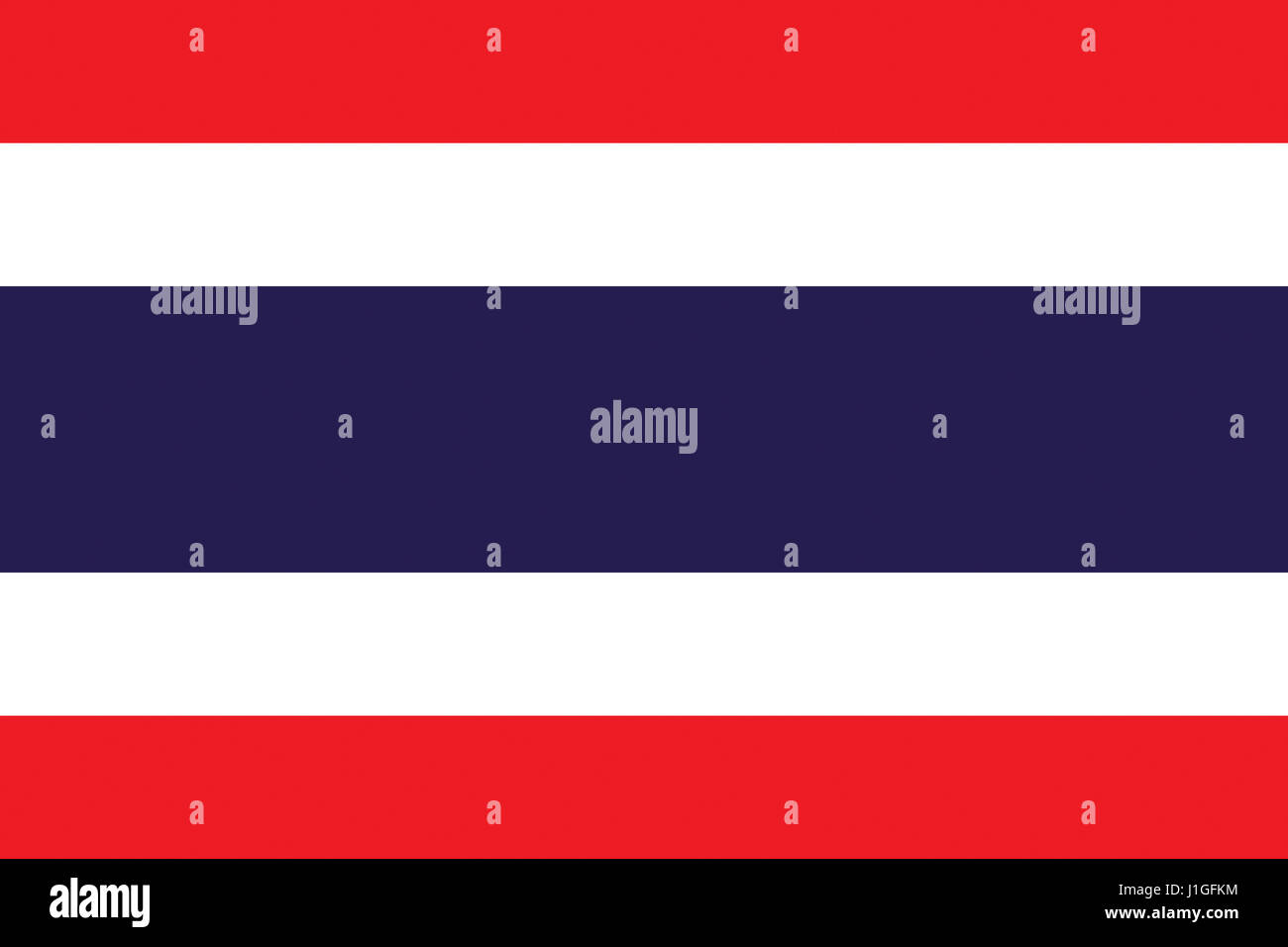 Illustration du drapeau de la Thaïlande Banque D'Images