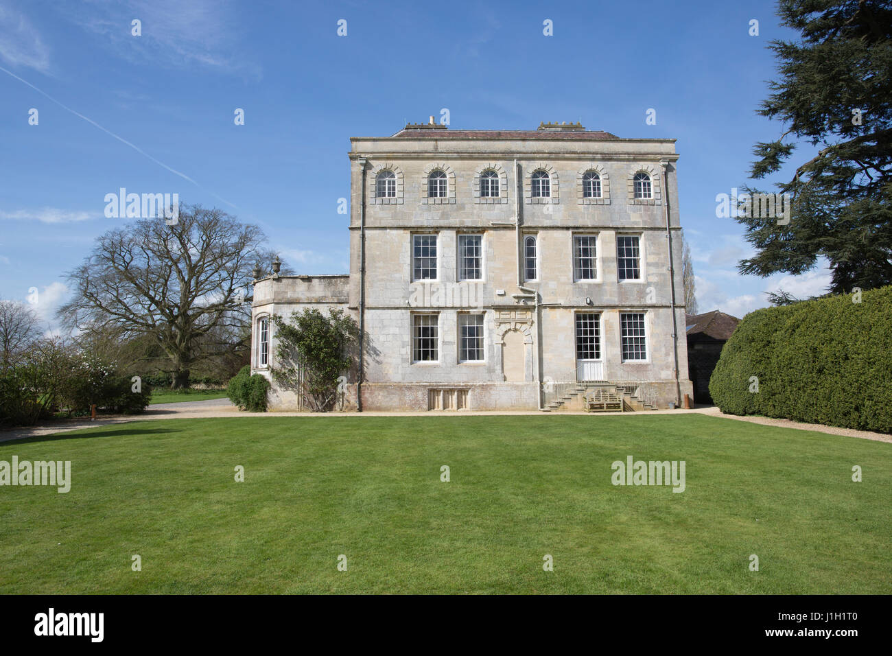 La Cour d'Elmore stately home dans le Gloucestershire, administré par Anselm couvert après avoir hérité de la propriété de 750 ans de son oncle en 2007. Banque D'Images