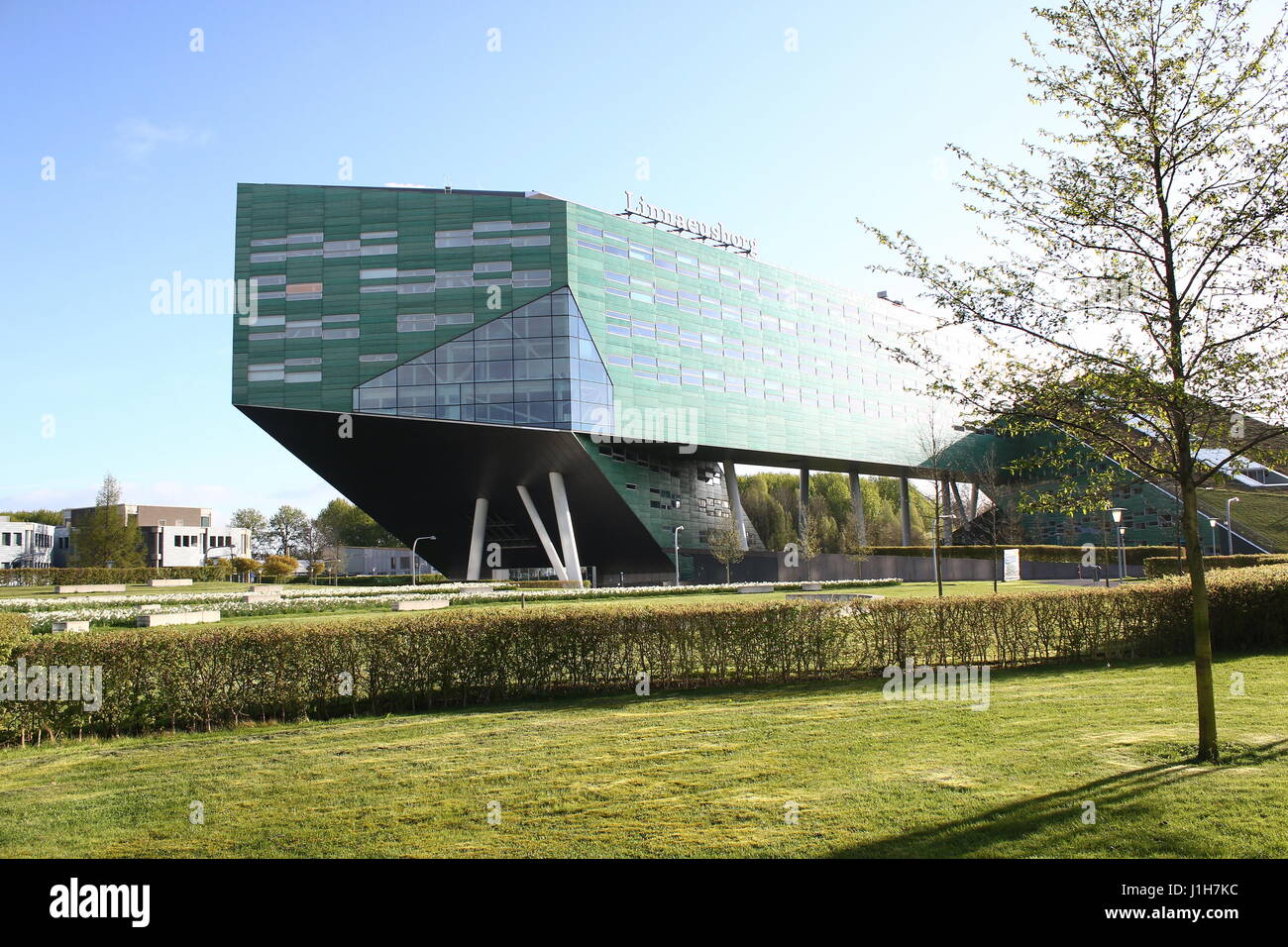 Construction Linnaeusborg, Faculté des sciences & techniques. Campus de l'Université de Zernike, Groningen, Pays-Bas, Faculté de Ben dans le prix Nobel Banque D'Images