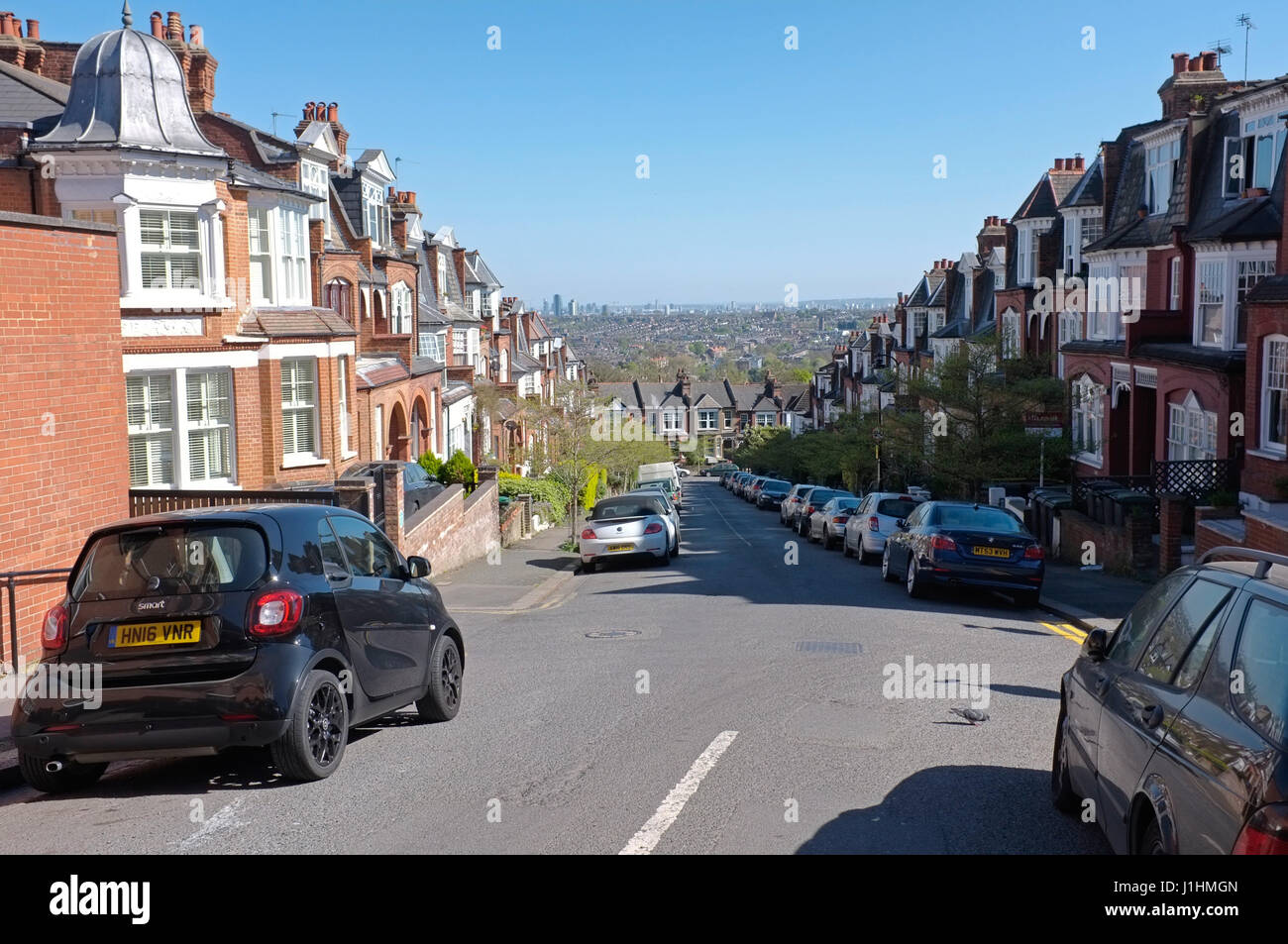 Vue de Londres de Muswell Hill Banque D'Images
