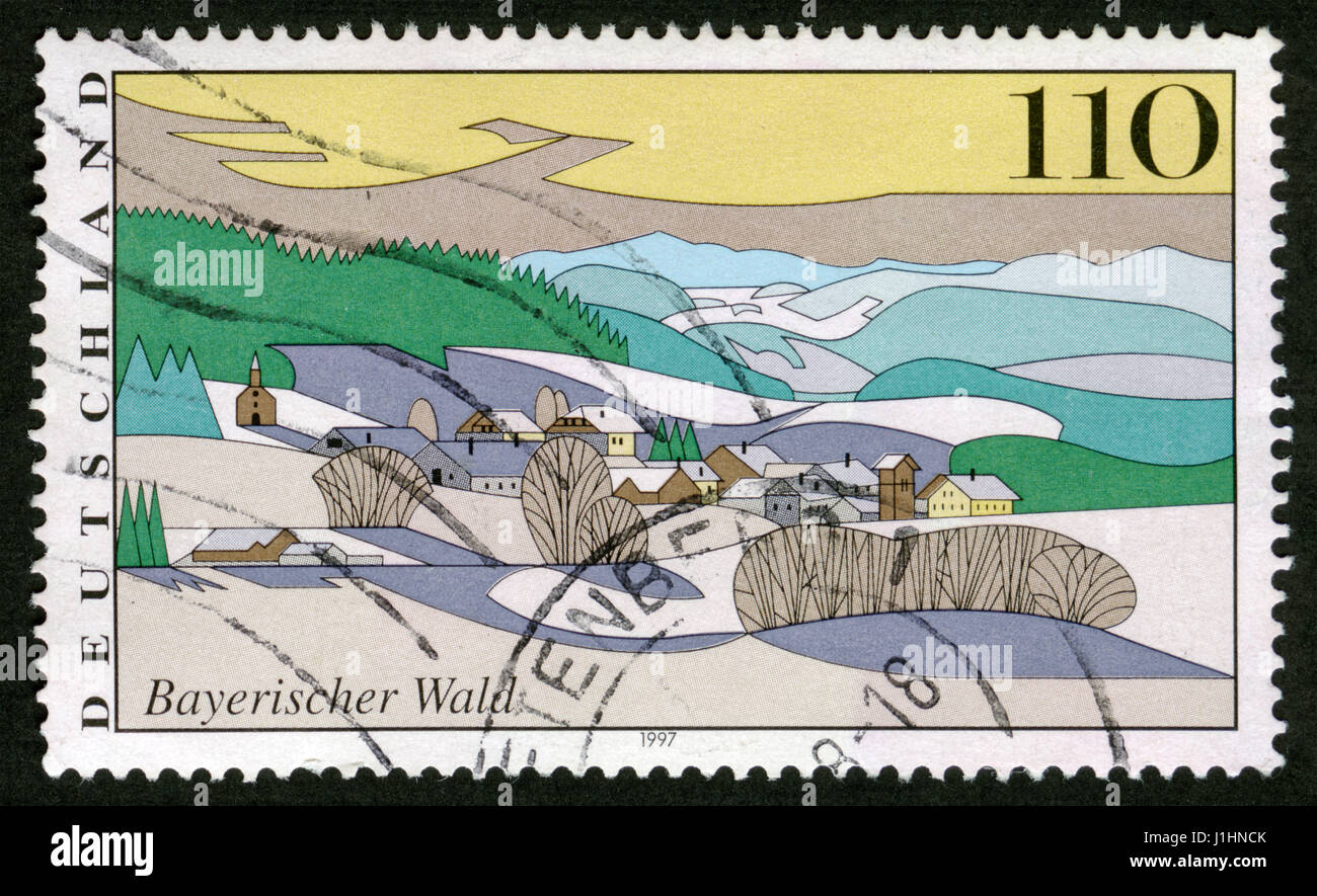 L'Allemagne, poste, timbres, timbres, Banque D'Images