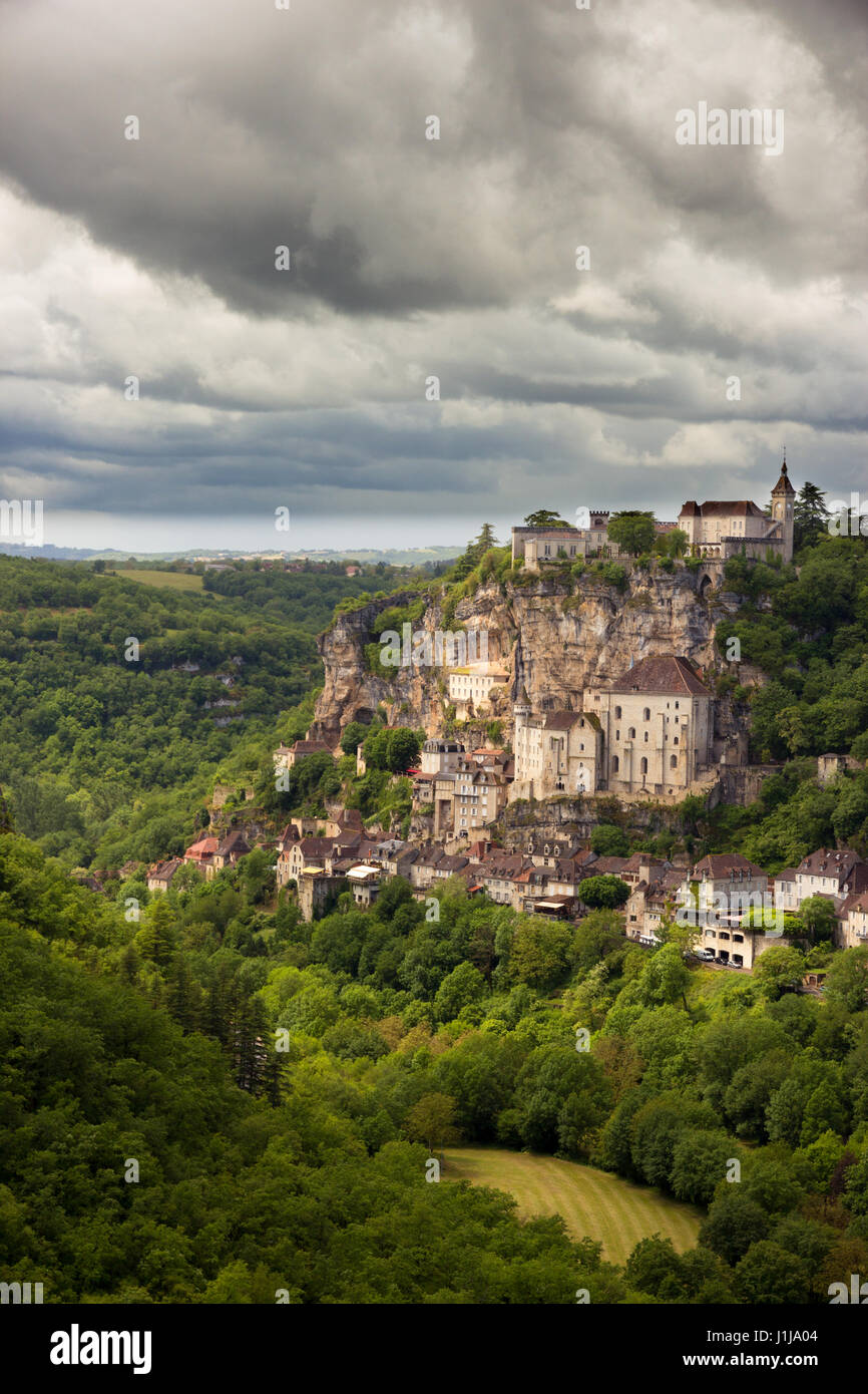 Rocamadour, un village dans le sud-ouest de la France. Banque D'Images Rocamadour, un village dans le sud-ouest de la France. Banque D'Images
